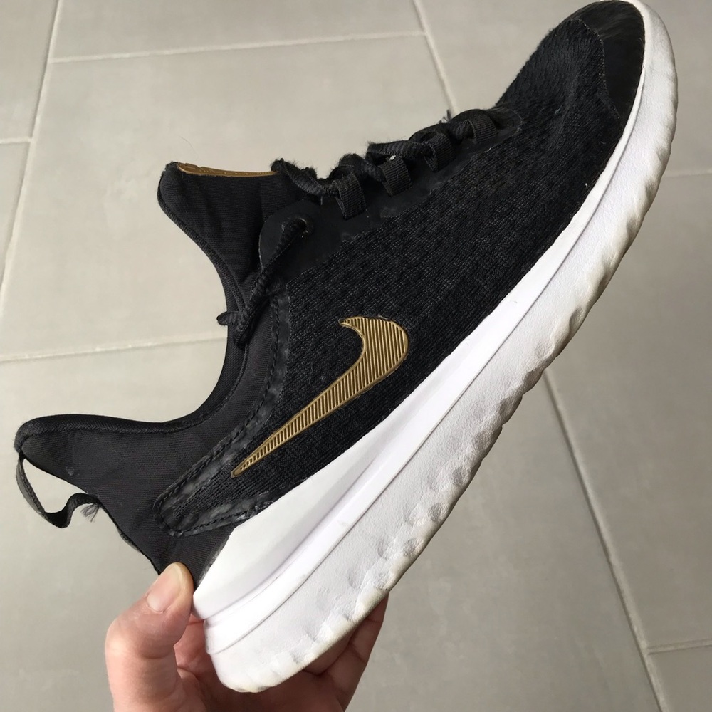 NIKE Renew Rival  Mens/ Big Kids Black Running Sneakers | 7